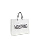 Moschino White Calf Leather Bos Taurus Handbag
