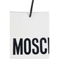 Moschino White Calf Leather Bos Taurus Handbag