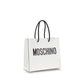 Moschino White Calf Leather Bos Taurus Handbag