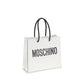 Moschino White Calf Leather Bos Taurus Handbag