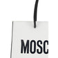 Moschino White Calf Leather Bos Taurus Handbag