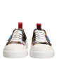 Dolce & Gabbana Multicolor Patchwork Low Top Sneakers Shoes