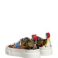 Dolce & Gabbana Multicolor Patchwork Low Top Sneakers Shoes