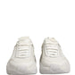 Dolce & Gabbana White Leather Daymaster Low Top Sneakers Shoes