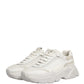 Dolce & Gabbana White Leather Daymaster Low Top Sneakers Shoes