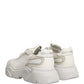 Dolce & Gabbana White Leather Daymaster Low Top Sneakers Shoes