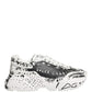 Dolce & Gabbana White Daymaster Graffiti Low Top Sneakers Shoes