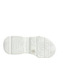 Dolce & Gabbana White Daymaster Graffiti Low Top Sneakers Shoes