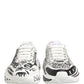 Dolce & Gabbana White Daymaster Graffiti Low Top Sneakers Shoes