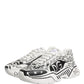 Dolce & Gabbana White Daymaster Graffiti Low Top Sneakers Shoes