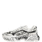 Dolce & Gabbana White Daymaster Graffiti Low Top Sneakers Shoes