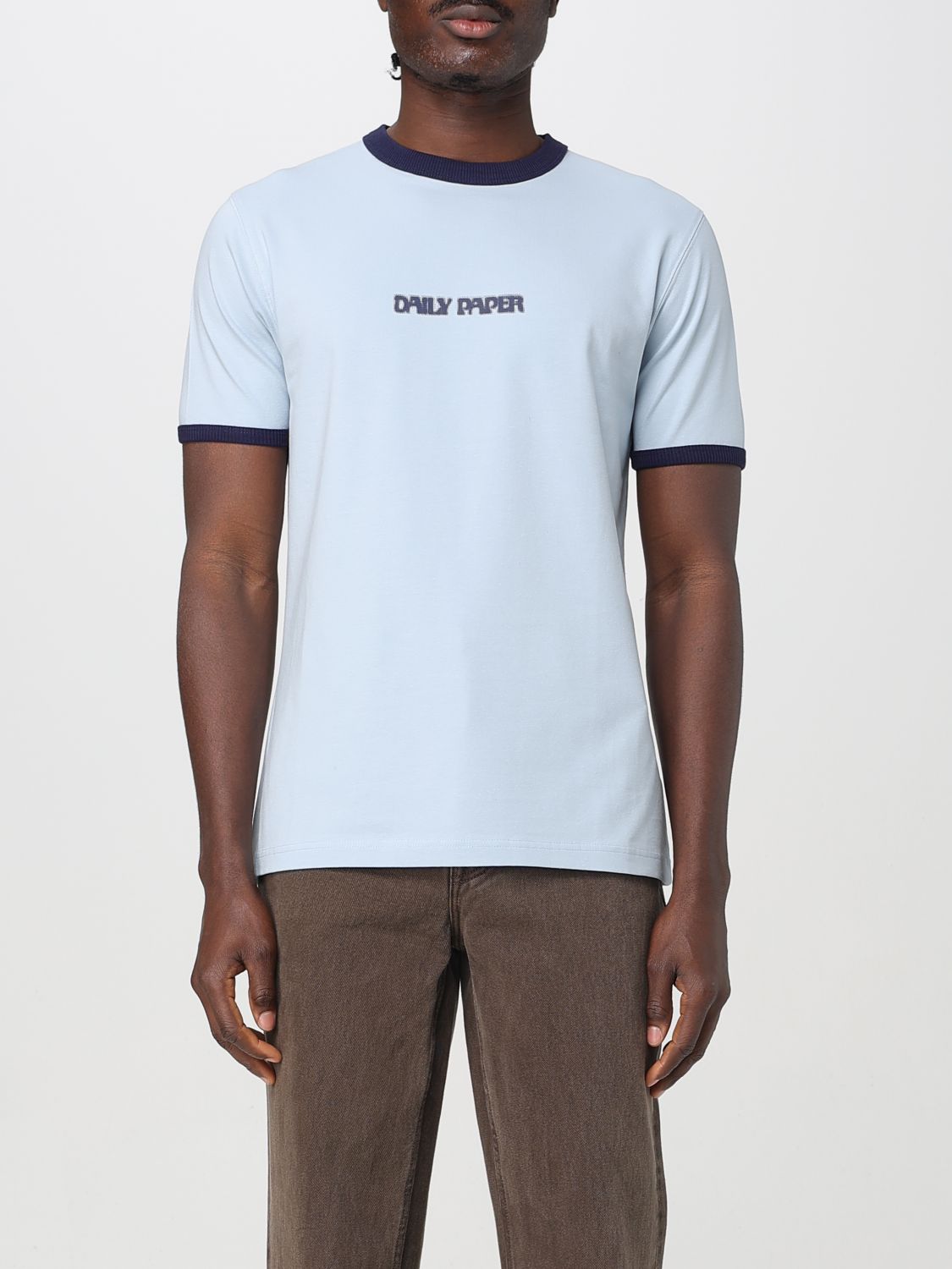 Daily Paper Blue Cotton T-Shirt