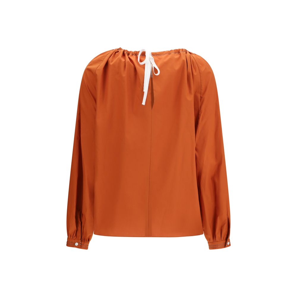 Marni Orange Cotton Polo Shirt