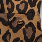 Dolce & Gabbana Brown Leopard Jacquard Knee Length Dress