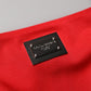 Dolce & Gabbana Red Nylon Blend Cady Sleeveless Mini Dress