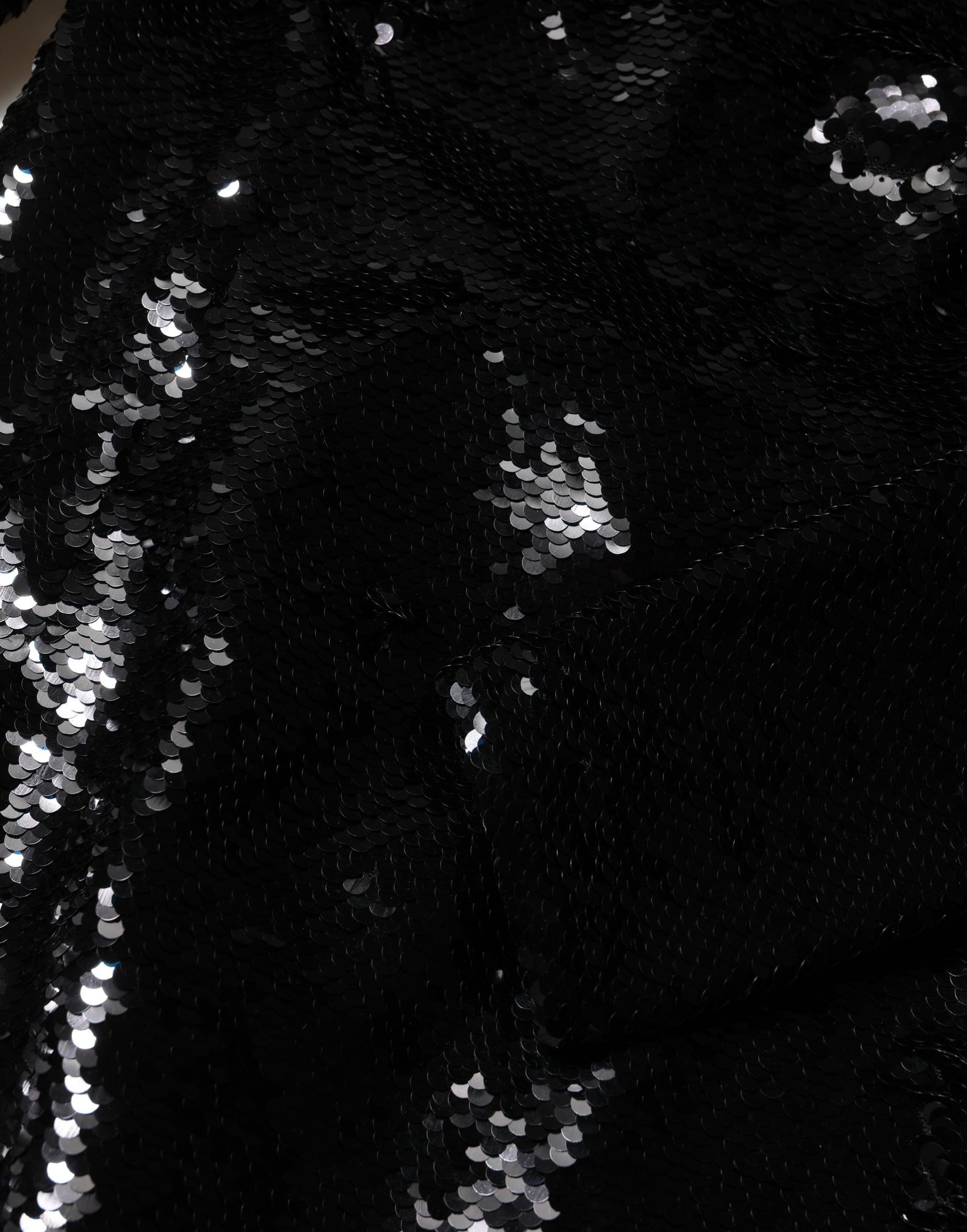Dolce & Gabbana Black Bodycon Mermaid Sequinned Gown Dress