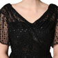 Dolce & Gabbana Black Sequinned Mermaid Evening Gown Dress