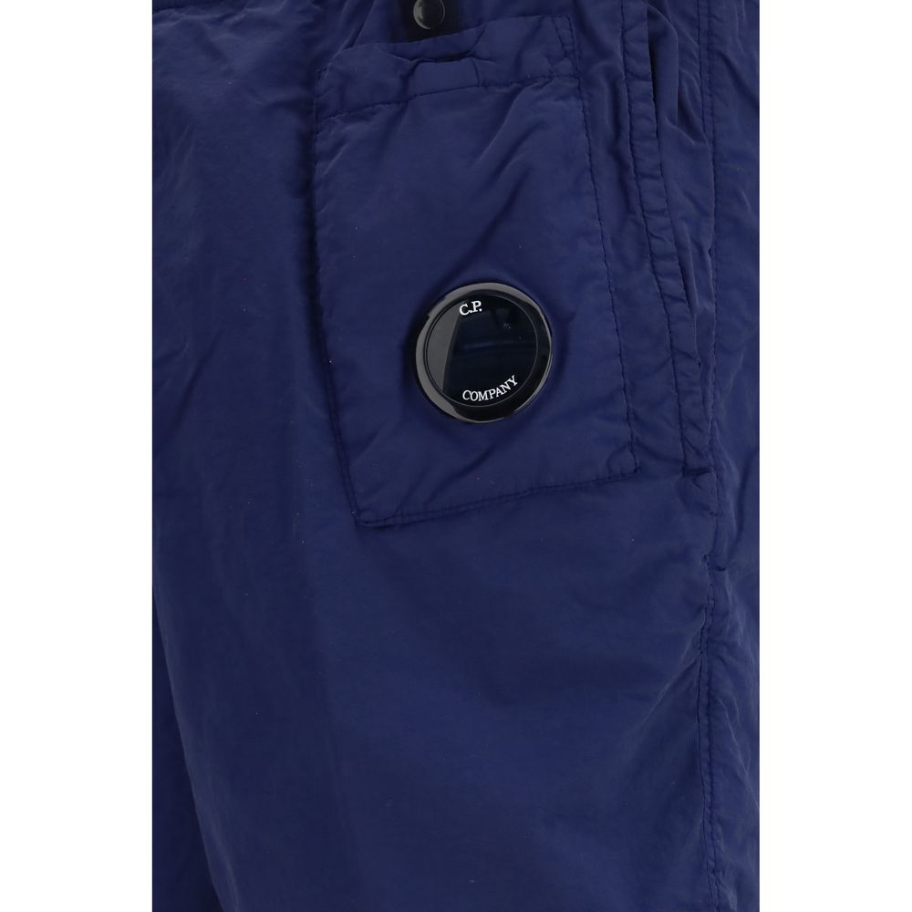 C.P. Company Blue Nylon Short And Mini Shorts