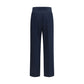 Valentino Blue Cotton Casual Pants