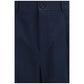Valentino Blue Cotton Casual Pants