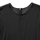 Dolce & Gabbana Black Sheer Long Sleeves Sheath Midi Dress
