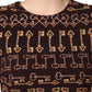 Dolce & Gabbana Brown Keys Fitted Sheath Knee Length Dress