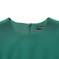 Dolce & Gabbana Green Viscose Long Sleeves A-line Mini Dress