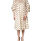 Dolce & Gabbana Ivory Fringe Layered Shift Midi Dress