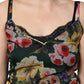 Dolce & Gabbana Multicolor Floral Print Sleeveless Mini Dress