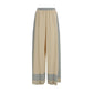 Ermanno Scervino Beige Silk Casual Pants