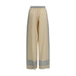 Ermanno Scervino Beige Silk Casual Pants