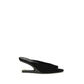 Balmain Black Goatskin Mules