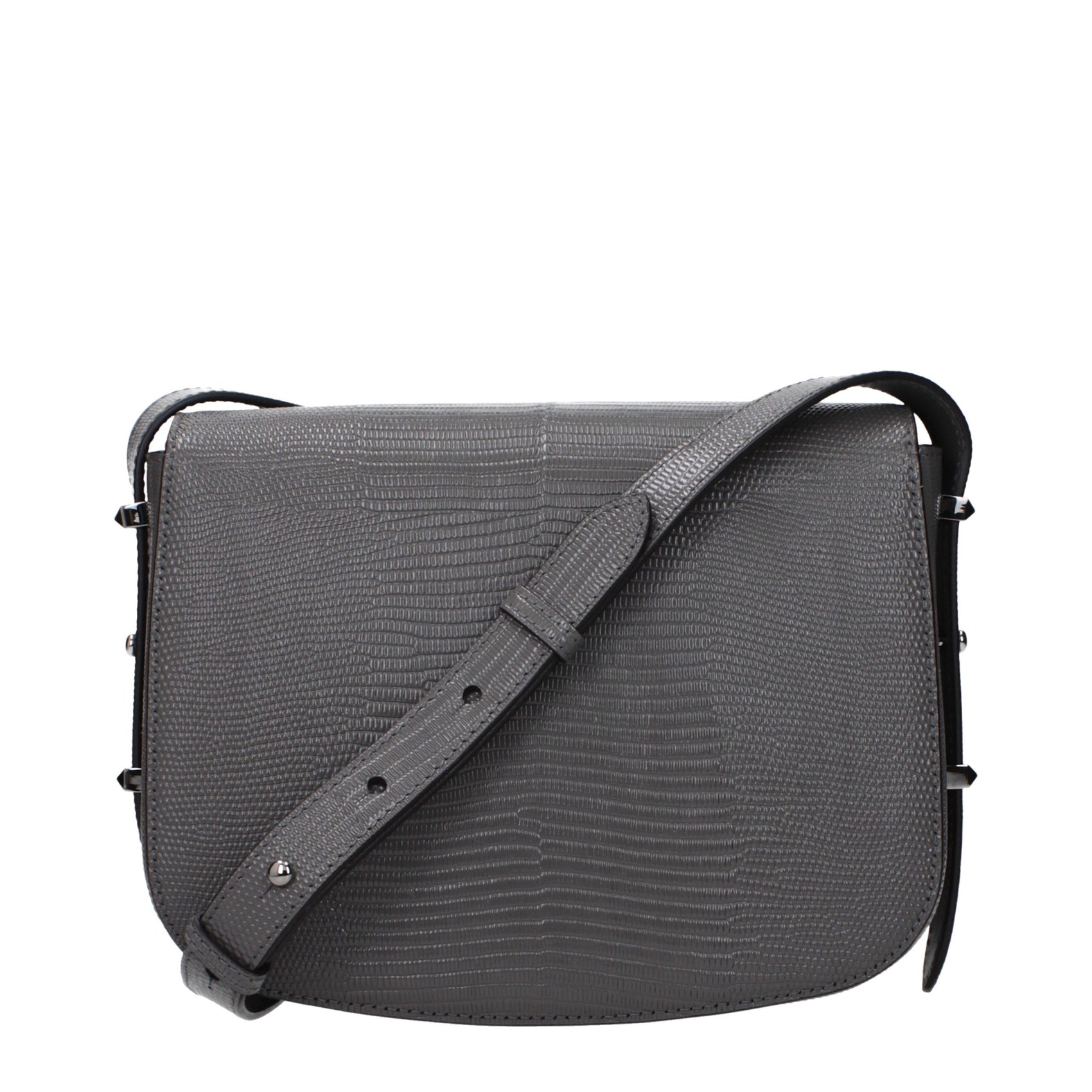 Jimmy Choo Gray Leather Crossbody Bag