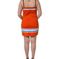 Dolce & Gabbana Orange Cotton Superbowl Football Inspired Mini Dress