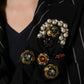 Dolce & Gabbana Black Stripe Double-Breasted Blazer Jacket