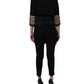 Dolce & Gabbana Black Single-Breasted Brocade Coat Jacket