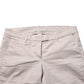 Versace Jeans Couture Beige Low Waist Tapered Women Cropped Trousers Pants