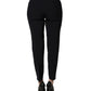 Peserico Black Skinny Mid Waist Chino Women Trouser Pants
