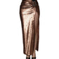 Dolce & Gabbana Rose Gold Embellished Sequinned Maxi Skirt
