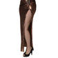 Dolce & Gabbana Rose Gold Embellished Sequinned Maxi Skirt