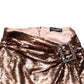 Dolce & Gabbana Rose Gold Embellished Sequinned Maxi Skirt