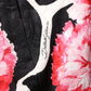 Dolce & Gabbana Black Pink Carnation Floral Print Jacquard Mini Skirt