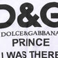 Dolce & Gabbana White D&G PRINCE I WAS THERE Crew Neck T-shirt