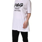 Dolce & Gabbana White D&G PRINCE I WAS THERE Crew Neck T-shirt