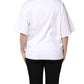 Dolce & Gabbana White I'm A Super Model Fan Print Jersey T-shirt