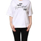 Dolce & Gabbana White I'm A Super Model Fan Print Jersey T-shirt