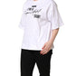Dolce & Gabbana White I'm A Super Model Fan Print Jersey T-shirt