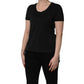 Dolce & Gabbana Black Cotton Short-Sleeve Crew Neck T-shirt