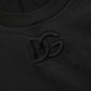 Dolce & Gabbana Black Cotton Short-Sleeve Crew Neck T-shirt