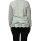 Dolce & Gabbana Green ButtonDown LongSleeve Cardigan Sweater